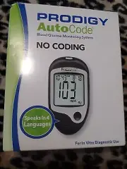 Prodigy Autocode Talking Blood Glucose Monitoring Meter. Speaks 4 Languages New