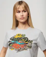 La Vintage Logo Graphic Relaxed Tee Flake Grey Marle | Flake Grey Marle
