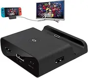 Docking Station for Nintendo Switch, XICEN Charging Dock 4K HDMI TV Adapter Charger Set Good Replacement Compatible with Nintendo Switch Dock (Black)