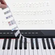 Piano Keyboard Sticker for Beginner,88-Key Full Size,Removable Piano Keyboard