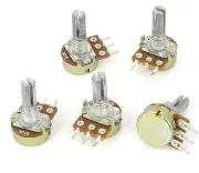 Sourcingmap A15011600Ux0235 5 Pcs 10K OHM Linear Taper Rotary Potentiometer 1...