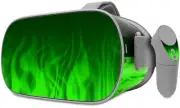 Skin Wrap for Oculus Go Fire Green