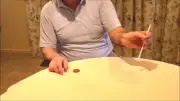 Drinking Straw Passes Through Solid Disc Poker Chip Easy Magic Trick for Kids