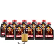 10L Motul 8100 X-MAX 0W-40 Wix Filter Motor Oil Change Kit For BMW LL-01 API SN (for: BMW)