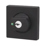 Lockwood Black Square Rose Paradigm 005 Double Cylinder Deadbolt