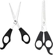 Ipetboom 2Pcs Professional Hair Cutting Scissors Hairdressing Trimmers for Use for Styles and Daily Grooming
