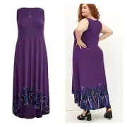 Torrid Plus Size 1 Disney Villains Ursula Mermaid Tentacles Hi Lo Maxi Dress New