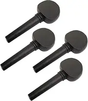 4x 4/4 Size Violin Fiddle Tuning Peg Wooden Replacement Imitative Ebony Wood Set