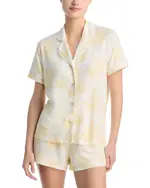 Aqua Sleep Notch Collar Pajama Set - Exclusive