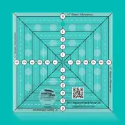Creative Grids 6.5inch Square It Up or Fussy Cut Square Quilt Ruler