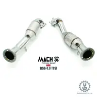 在飛比找蝦皮商城優惠-MACH5 高流量帶三元催化頭段 當派 排氣管 奧迪AUDI