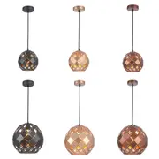 TUILE Interior Embossed Tiled Iron Pendant Light