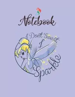 NoteBook: Disney Peter Pan Tinkerbell Sweat Sparkle Graphic Notebook for Girls Teens Kids Journal College Ruled Blank Lined 110