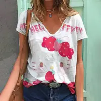 在飛比找蝦皮購物優惠-新款女裝 HELLO KITTY 短袖T恤