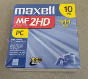 Maxell MF2HD High Density 3.5” Floppy Disks 1.44 MB - Pack of 10