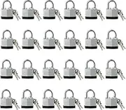 Lock, Laminated Steel Keyed padlock, Keyed Alike Locks, Big Key Head, Normal Shackle Padlock-Pack of 24