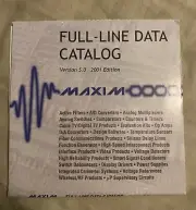 Maxim Full- In-line Data Catalog Version 5.0 2001 Edition Sealed