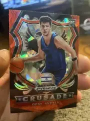 Deni Avdija Red Cracked Ice Crusade Rookie 2020-2021 Prizm Draft Picks