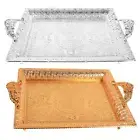 Iron Serving Tray, Dishes Platter Serving Platter Decorative Tray Vanity Tray