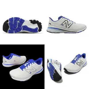 【NEW BALANCE】慢跑鞋 860 V13 2E 寬楦 男鞋 白 藍 緩震 運動鞋 路跑 NB 紐巴倫(M860F13-2E)