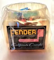 Fender California Cranks Guitar String Winders, Bowl of 36, six colors