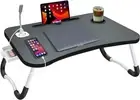 NNECN Laptop Desk Bed Table Tray Folding Breakfast Table Portable Lap Standin...