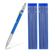12 Pcs Round Silver Refills Silver Streak Welders Pencil Metal Marker Pen AU