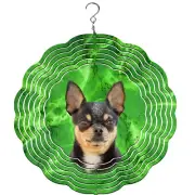 Chihuahua Black Dog Breed Wind Spinner, yard decoration, dog wind spinner