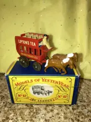 MATCHBOX MODELS YESTERYEAR No 12 HORSE BUS (LIPTON TEA). Lesney Original Box