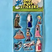 RARE Smurfs Vintage 1981 Smurf Puffy Stickers 6613 Assortment #9 NEW SEALED Peyo