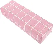 NIYANGLE Hand Rest for Manicure Soft Plaid Nail Arm Cushion for Comfortable Nail Art Lightweight and Portable Reduce Wrist Fatigue for Salon Use Macaron Color