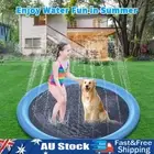 _ Pet Sprinkler Pad Summer Splash Play Cooling Mat Inflatable Swimming Bathtub M