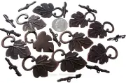 Jewelry Clasps 10 Grape leaf ant copper plt necklace, bracelet FPC169