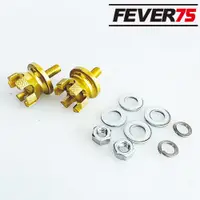 在飛比找蝦皮商城優惠-Fever75 白牌 紅牌 黃牌 機車 重機 手工車牌照螺絲