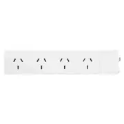 Brand New HPM 10Amp 4 OUTLET POWERBOARD WITH 1.8M LEAD D105/1 White AU Seller