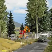 Industrial fence HO/OO Gauge Busch 1019