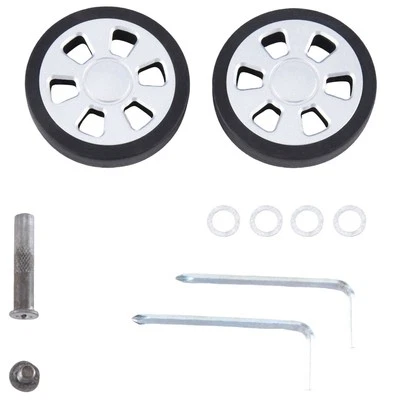 Black & Silver Luggage Wheel Suitcase Replacement Wheel Luggage Wheel 8mm C5P7