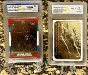 "2" MICHAEL JORDAN FLEER 10TH ANNIVERSARY Gold GRADED Gem Mt 10 Rookie Lot