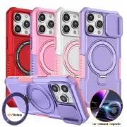 Shockproof Magnetic Mag safe Ring Stand Case For iPhone 16 15 Pro Max 14 13 12