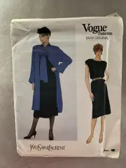 Vogue Yves Saint Laurent Pattern 2990 Misses Jacket Skirt Top Sz 12 Uncut