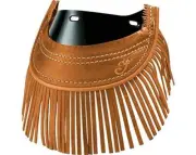 Indian Motorcycle Genuine Leather Front Mud Flap with Fringe Desert Tan 2879583-