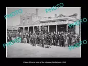 OLD LARGE HISTORIC PHOTO OF CLUNES VICTORIA VIEW OF THE FIRE BRIGADE c1868