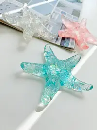 在飛比找蝦皮購物優惠-大號水晶色海星樹脂冰箱貼創意海洋風家居廚房小裝飾品立體磁性貼