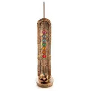 Copper Chakra Lotus Incense Burner Stick Holder Home Decor