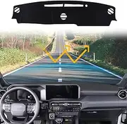 Car Dashmat Dash Mat Cover Compatible with Toyota Land Cruiser Prado 250 J250 LC250 2024 2025 Polyester Car Dashboard Cover Sun Shade Pad Anti-Slip Dash Board Accessories