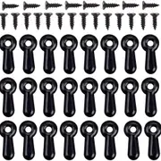 Picture Frame Turn Button Fasteners Set, 100 PCS Picture Frame Backing Clips Hardware Clips black