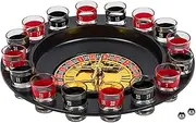 Roulette Sets 12inch Plastic Roulette Wheel Set Shot Glass Roulette Drinking Game Russian Turntable Leisure Table Games Casino Adult Party Games Party Games