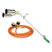 GERMAN MADE Harris Perkeo LPG Duel Heating Scorcher Kit Reg Weed Burner 6m Hose