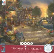 Thomas Kinkade Ceaco Puzzle 2020 1000Pc Amsterdam Cafe NIB