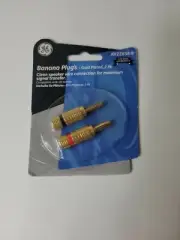 General Electric GE AV22638 Premium Banana Plug Speaker Wire Connectors